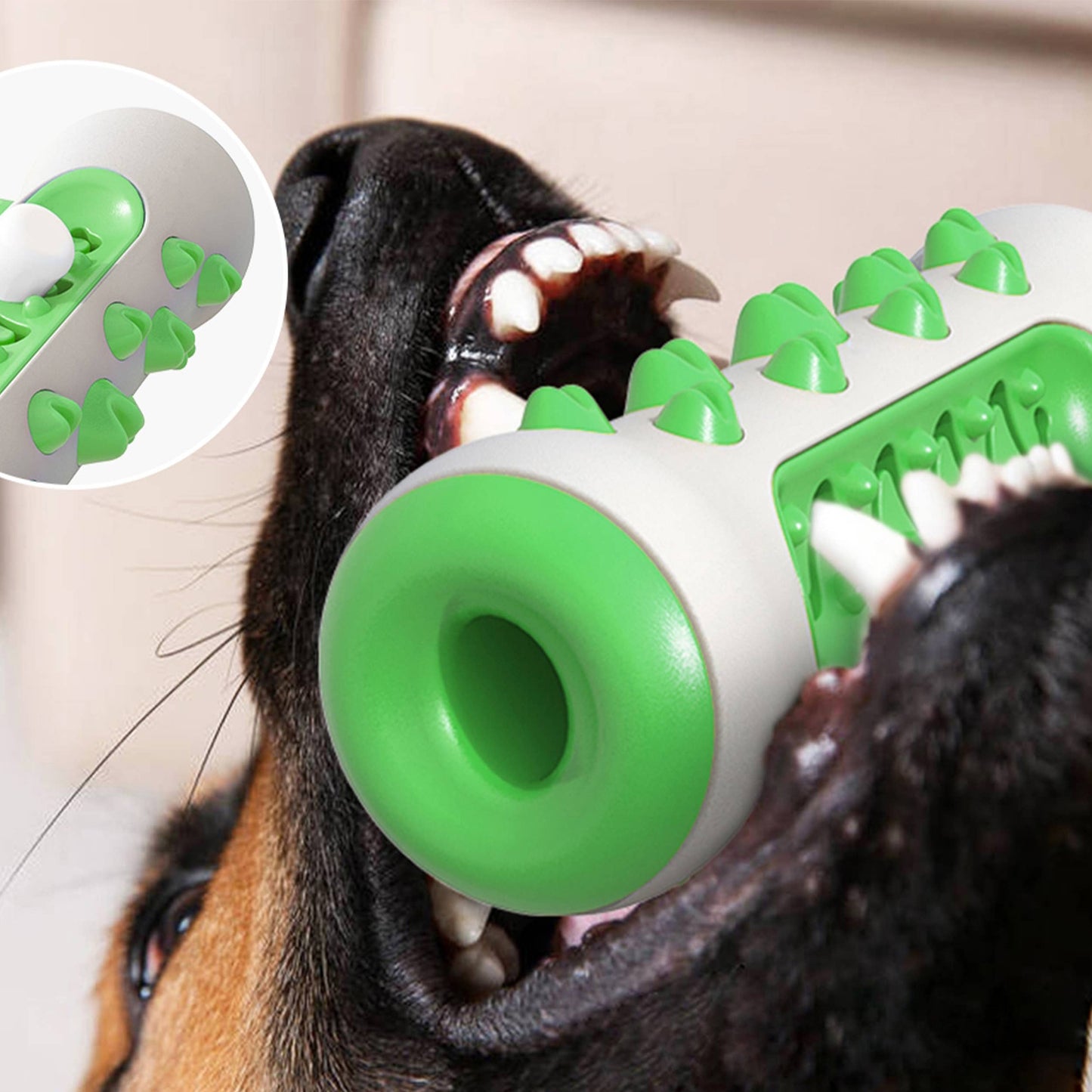 Dog Chew Treat Dispenser Toothbrush Toy