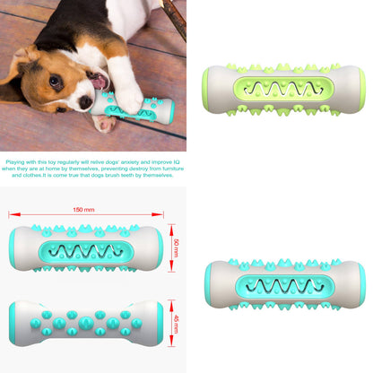 Dog Chew Treat Dispenser Toothbrush Toy