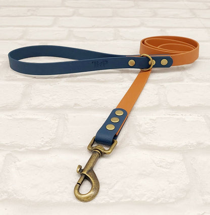 Waterproof Dog Lead - Light Brown / Kerosene